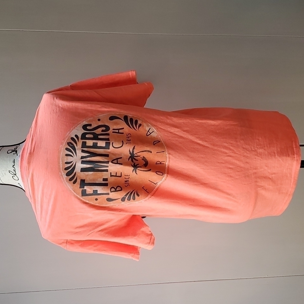 Women's Tshirt Ft. Myers Bright Coral Last chance Donating! logo Sz.medium